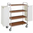 Chariot  linge inox 4 Niveaux  DIAMOND
